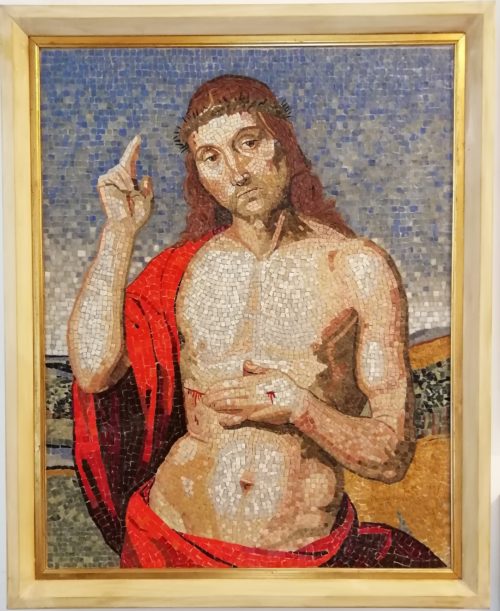 mosaico religioso riproduzione cristo